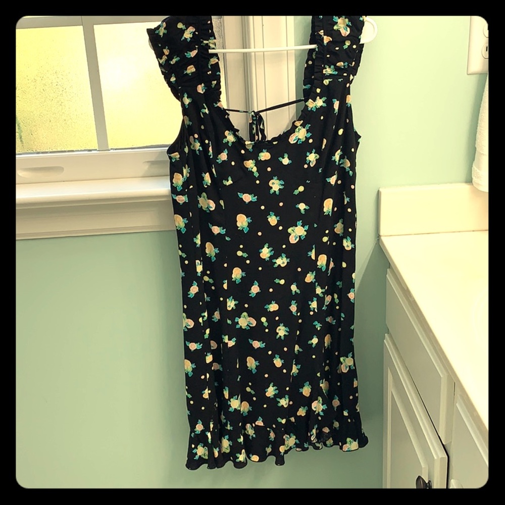 Fun Free People dress, citrus pattern